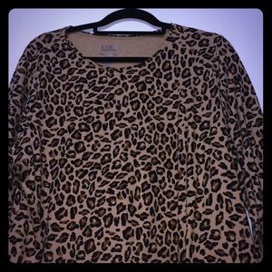 Long sleeve cheetah top
